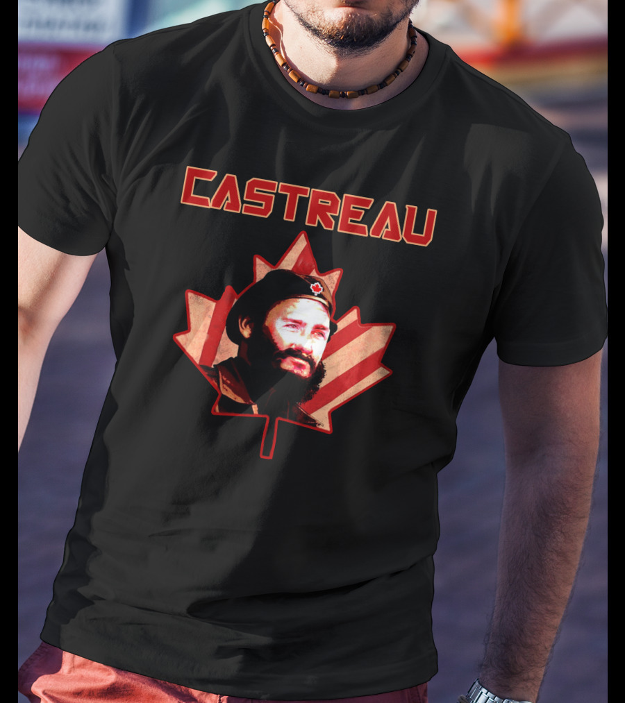 Castreau Maple Leaf Portrait Revival Today Store T-Shirt