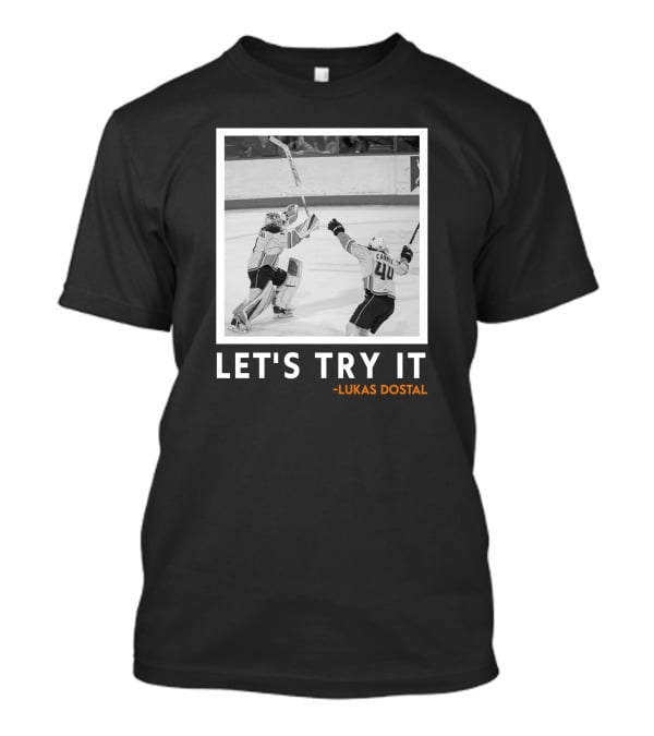 Let's Try It Lukas Dostal Hockey T-Shirt