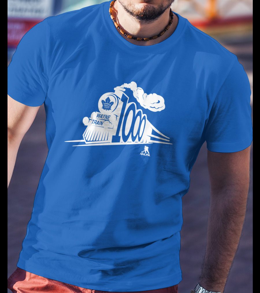 Toronto Maple Leafs Wayne Train NHLPA 1000th T-Shirt