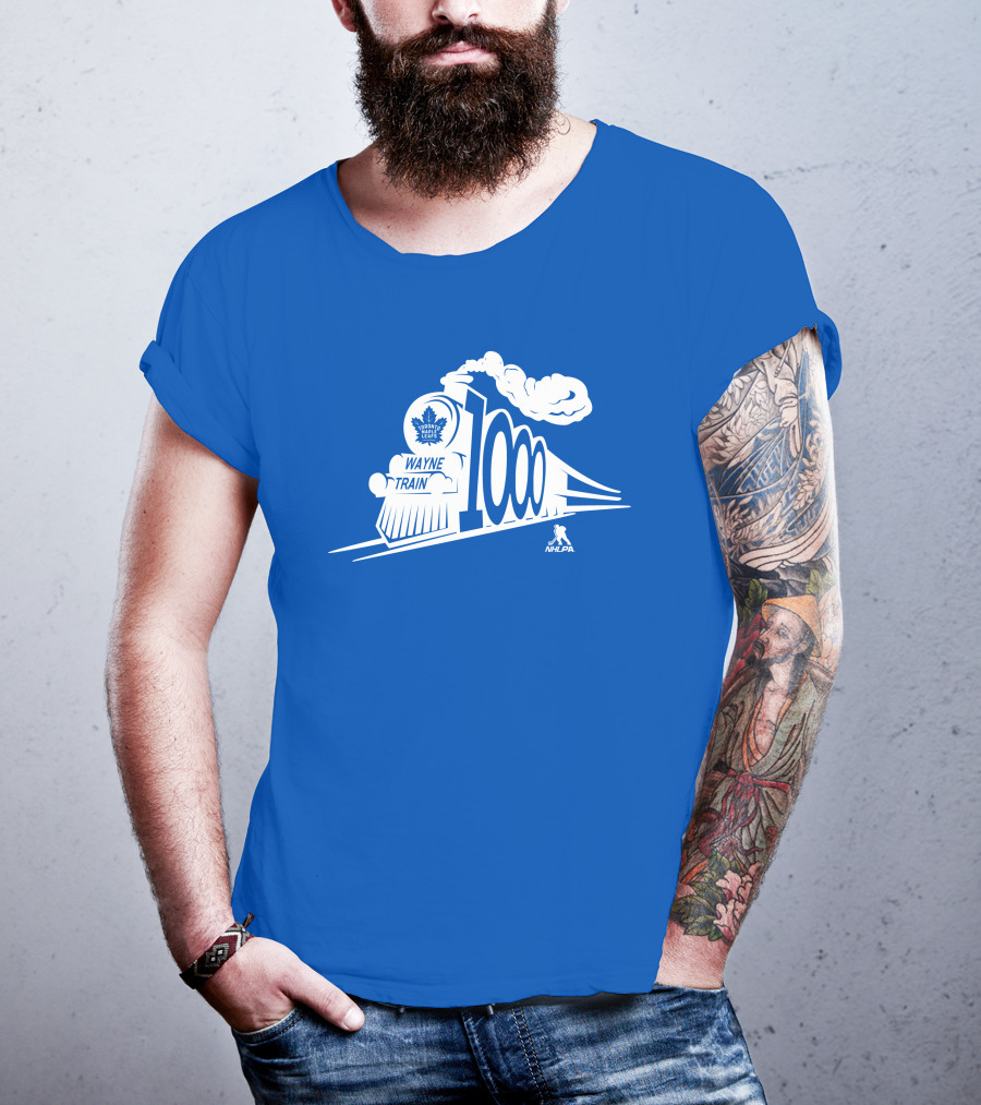 Toronto Maple Leafs Wayne Train NHLPA 1000th T-Shirt