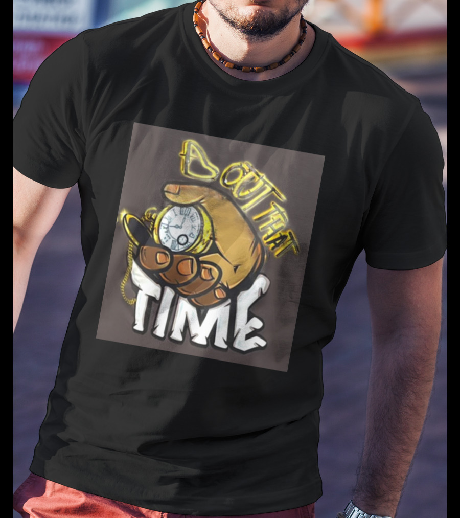 Malik Dunbar Bout That Time Pocket Watch Hand Graffiti T-Shirt