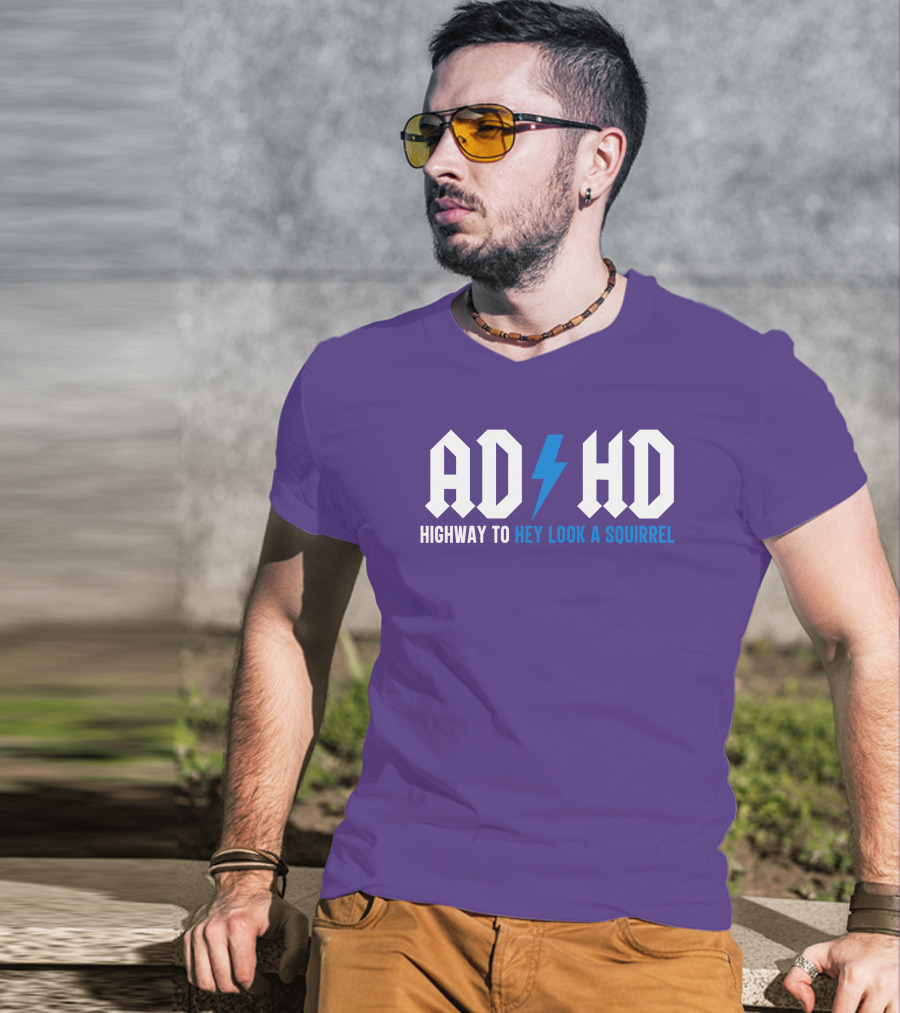 ADHD Highway To Hey Look A Squirrel Vintage Rock T-Shirt