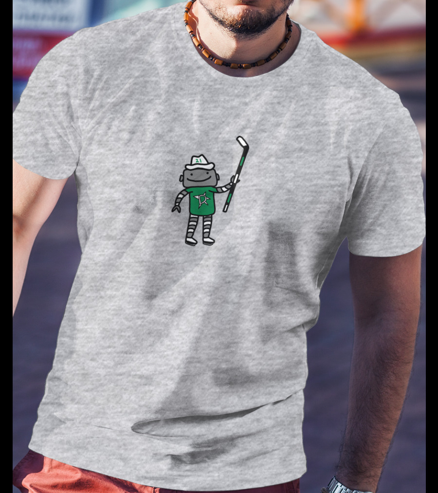 Dallas Stars 21 Otter Hockey Character Green Jersey T-Shirt