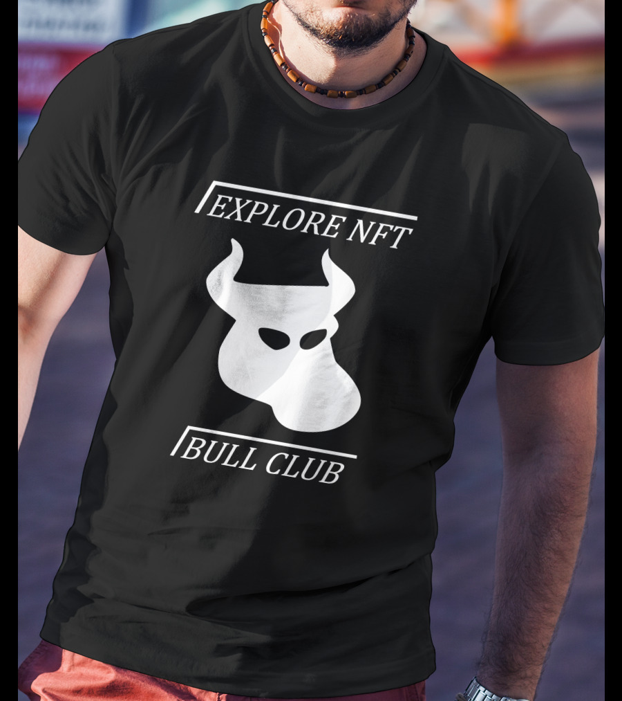 Explore NFT Bull Club Iconic Horned T-Shirt