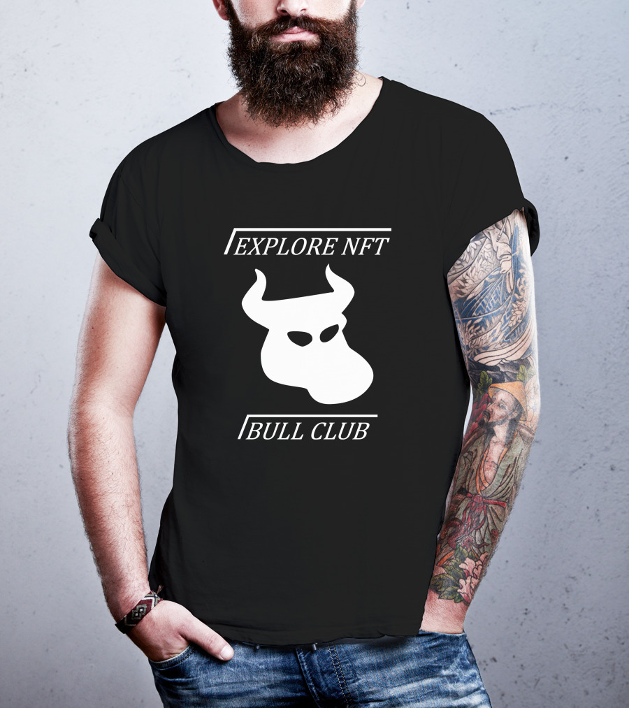 Explore NFT Bull Club Iconic Horned T-Shirt