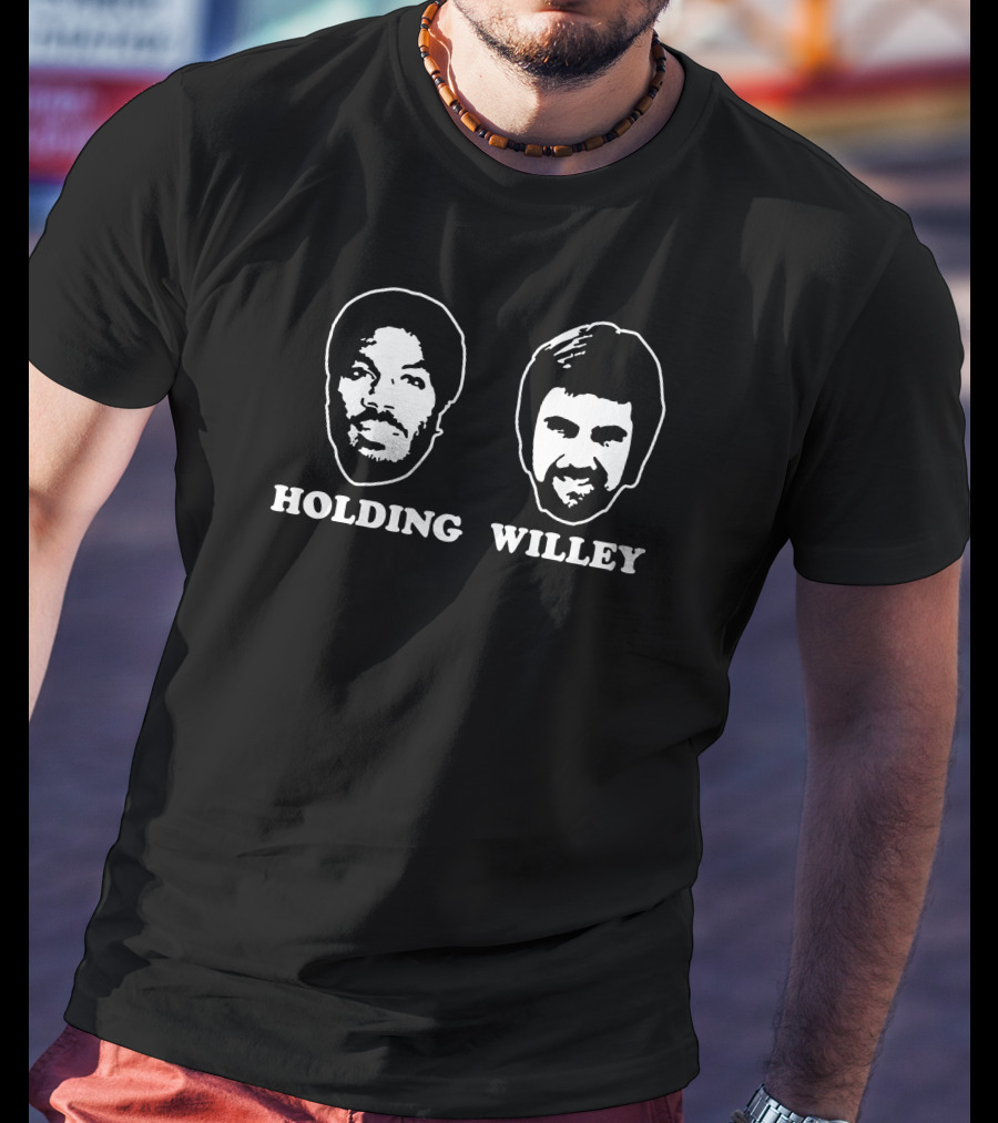 Holding Willey England's Barmy Army Cricket Fans T-Shirt