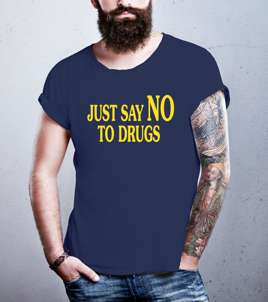 Lindsay Lohan Just Say No To Drugs Campaign Message T-Shirt