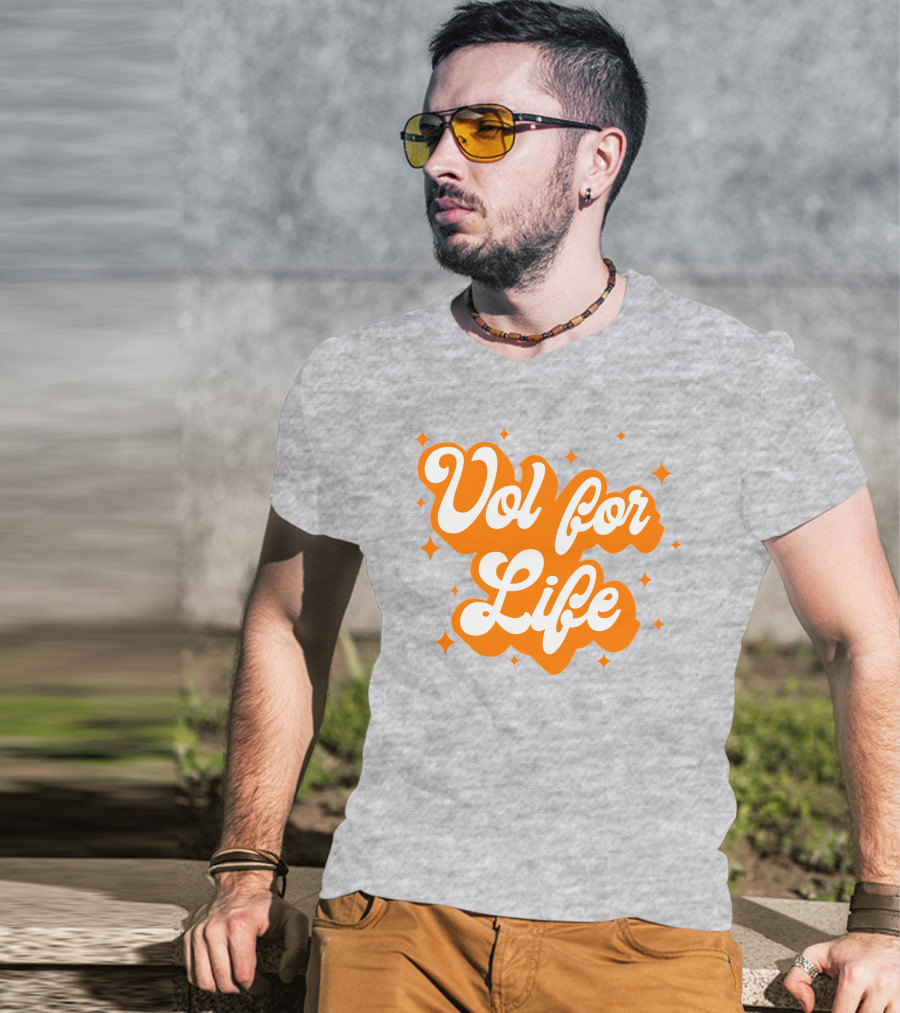 Vol For Life Alexis Foust Orange Sparkle T-Shirt
