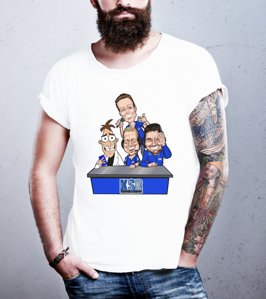 KSR Kentucky Sports Radio BigBlueAndrew New Logo Caricature Group T-Shirt