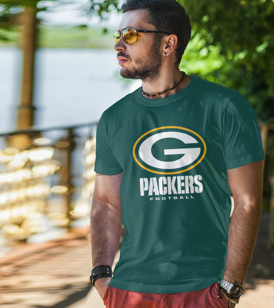 Green Bay Packers Football NFL Logo Packers Football T-Shirt