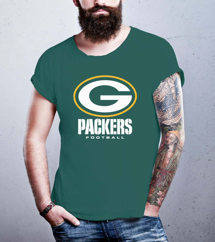 Green Bay Packers Football NFL Logo Packers Football T-Shirt