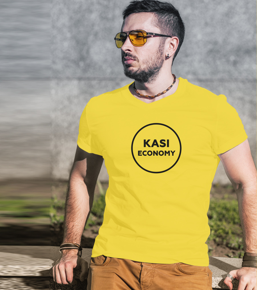 Kasi Economy Bold Circle Yellow T-Shirt