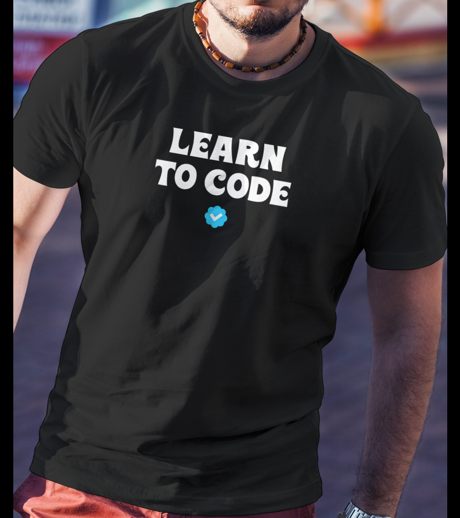 Learn To Code Verified Checkmark T-Shirt