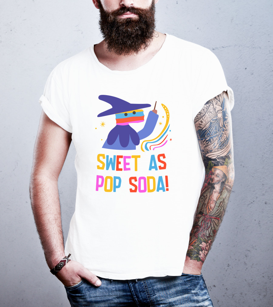 Bonte Avond Store Sweet As Pop Soda Colorful Wizard T-Shirt