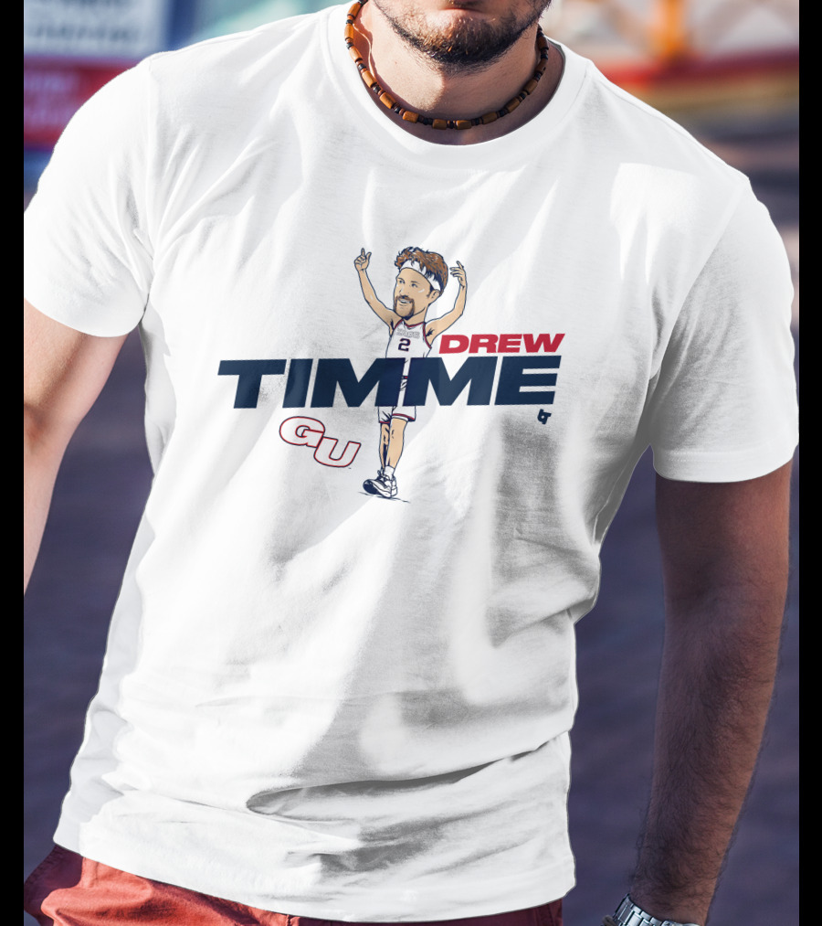 Drew Timme Gonzaga Basketball Caricature GU T-Shirt
