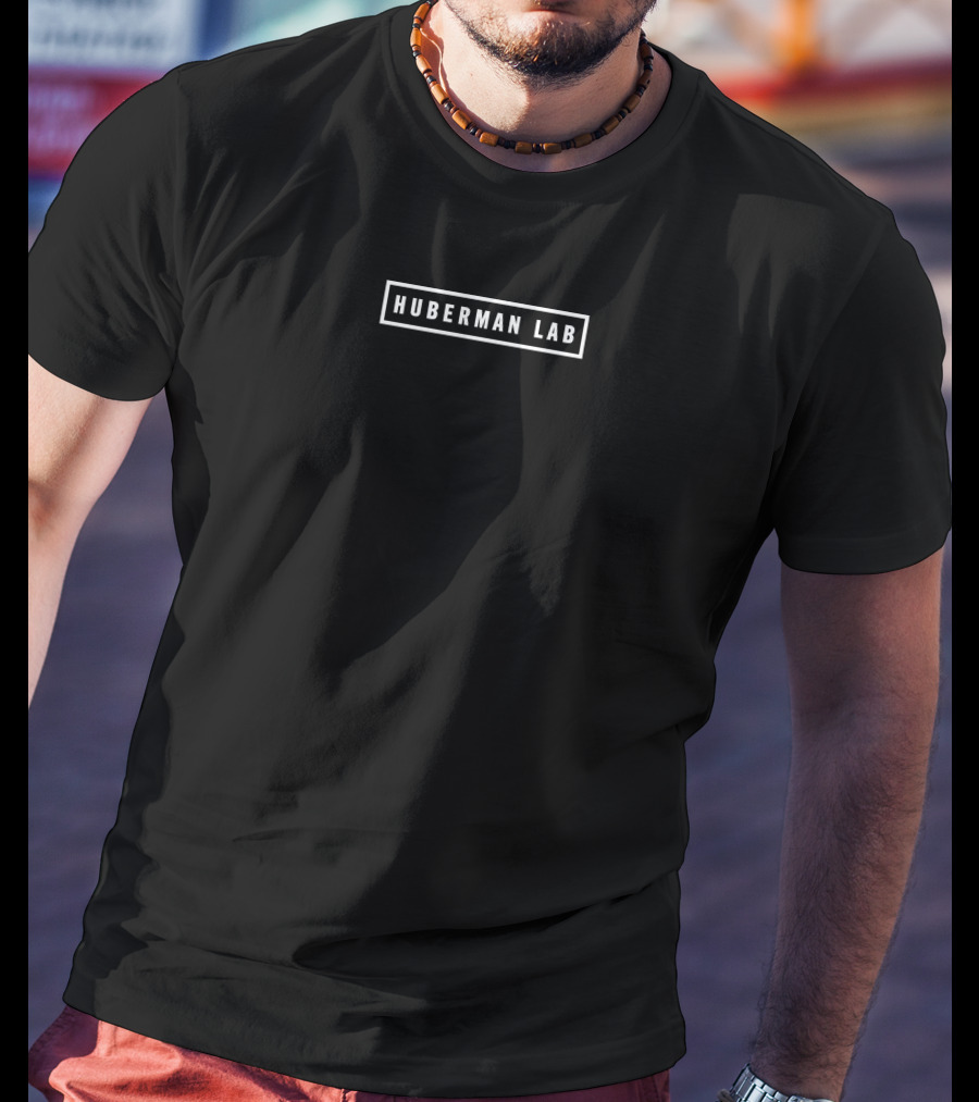 Huberman Lab Rectangular Bar Text T-Shirt