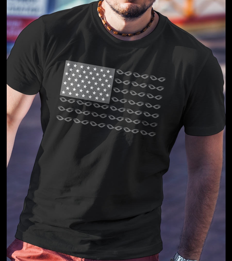 Geeks + Gamers American Flag Nerd Culture Symbol T-Shirt