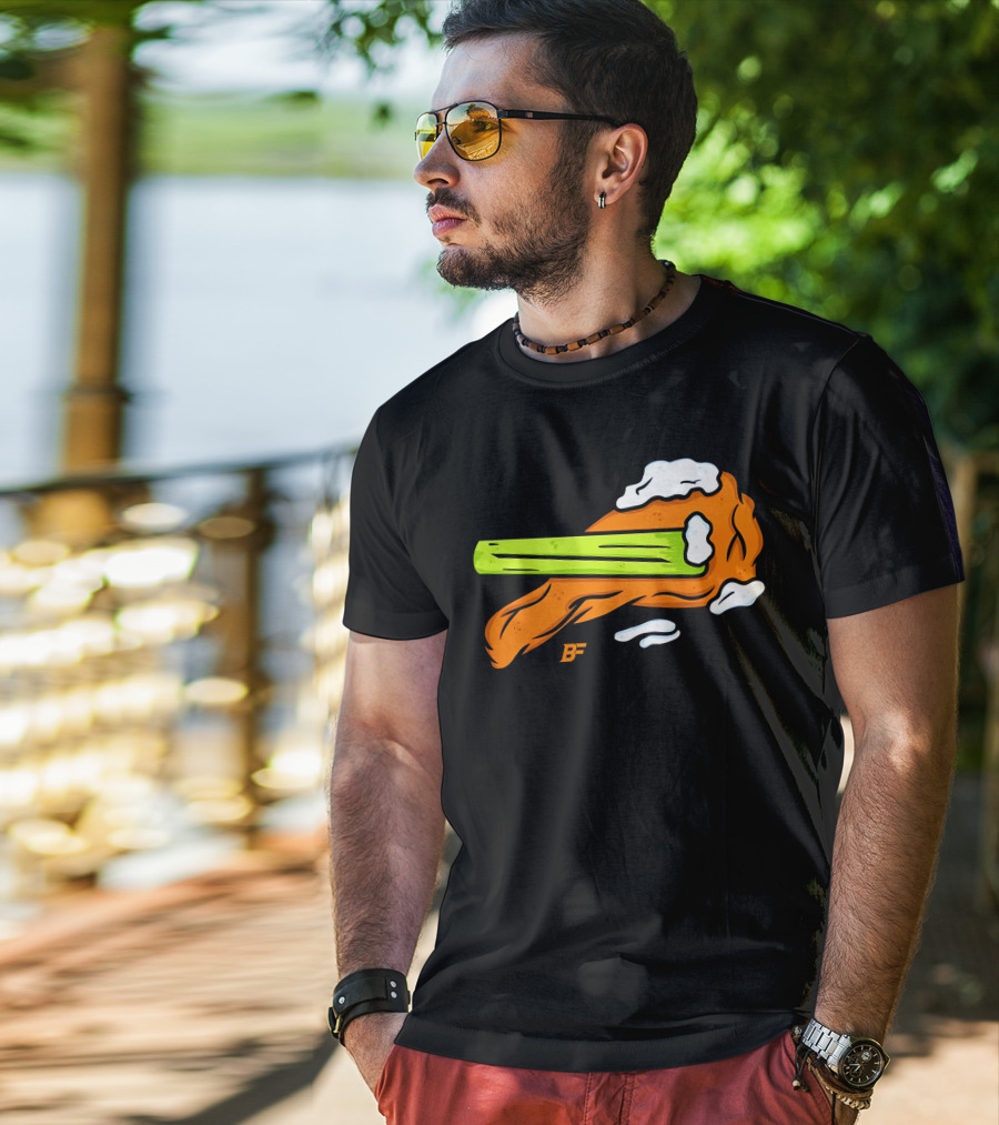 Buffalo Fanatics Wingsup Chicken Wing Celery #Wingsup T-Shirt