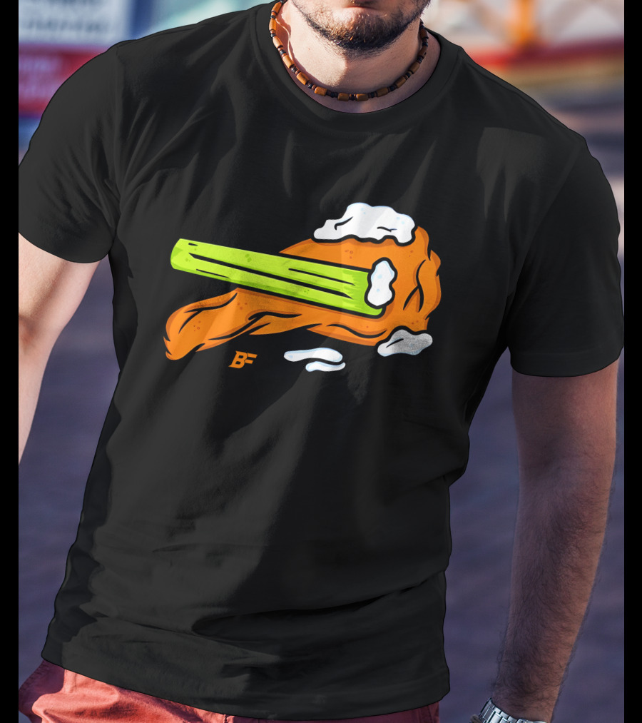 Buffalo Fanatics Wingsup Chicken Wing Celery #Wingsup T-Shirt