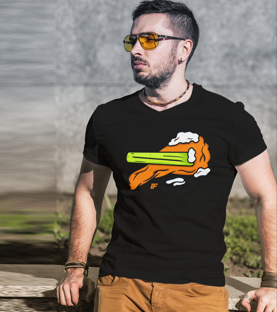 Buffalo Fanatics Wingsup Chicken Wing Celery #Wingsup T-Shirt