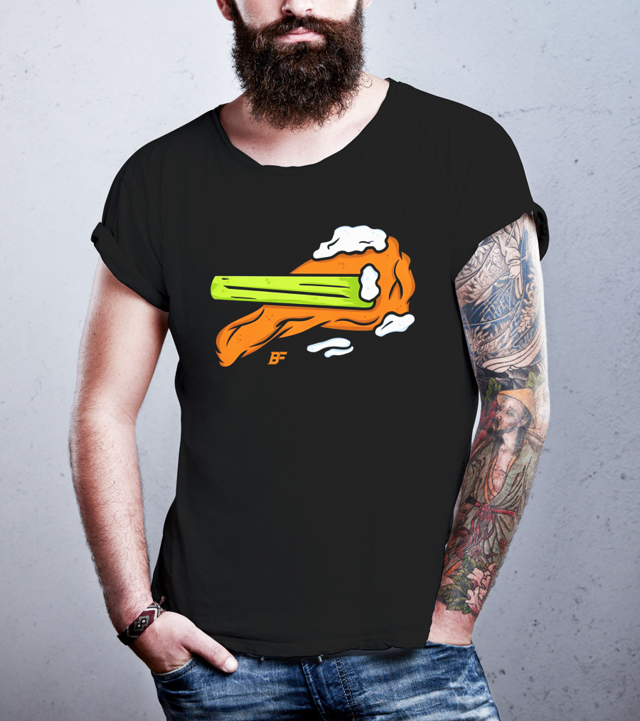 Buffalo Fanatics Wingsup Chicken Wing Celery #Wingsup T-Shirt
