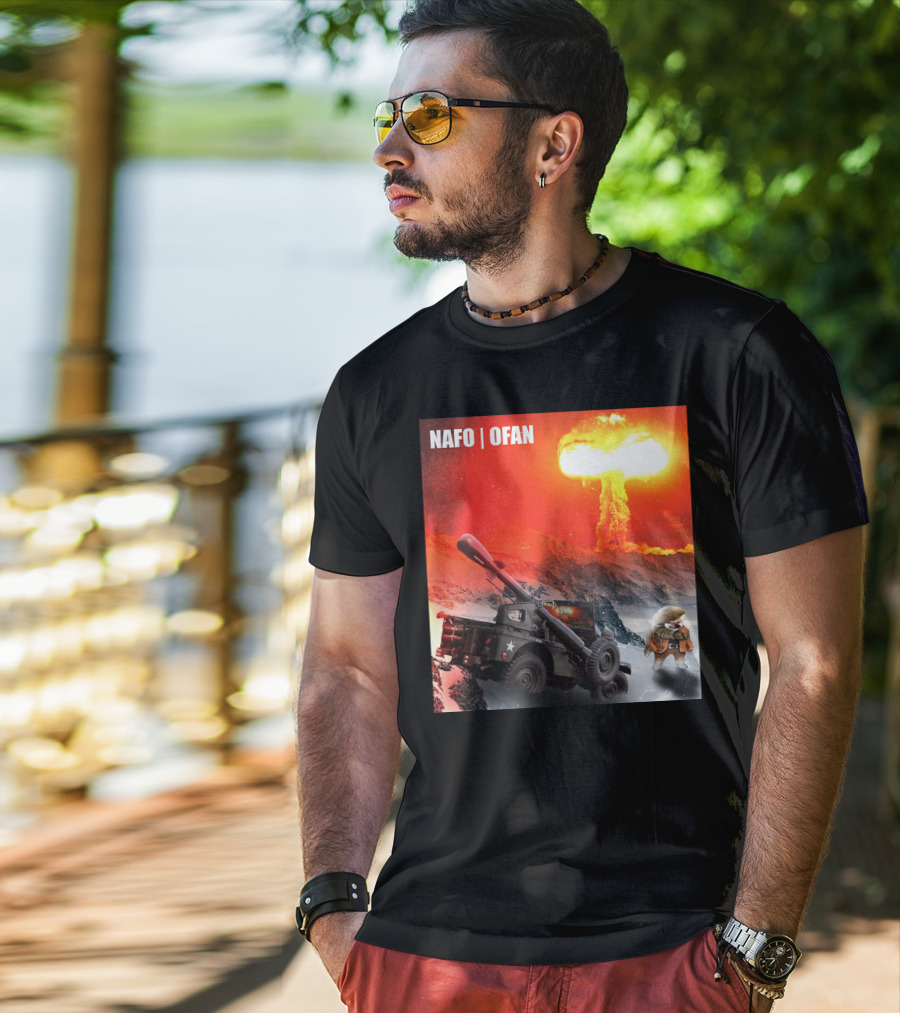 NAFO OFAN Crockett Rocket Explosion Scene T-Shirt
