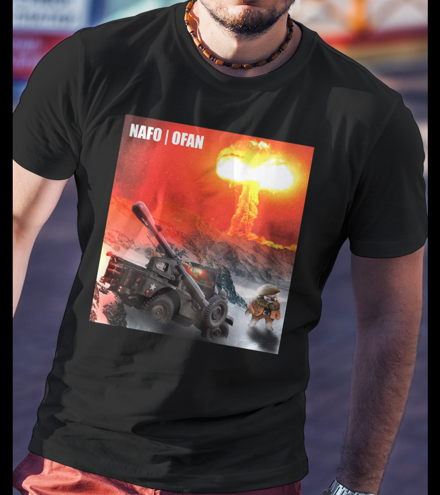 NAFO OFAN Crockett Rocket Explosion Scene T-Shirt