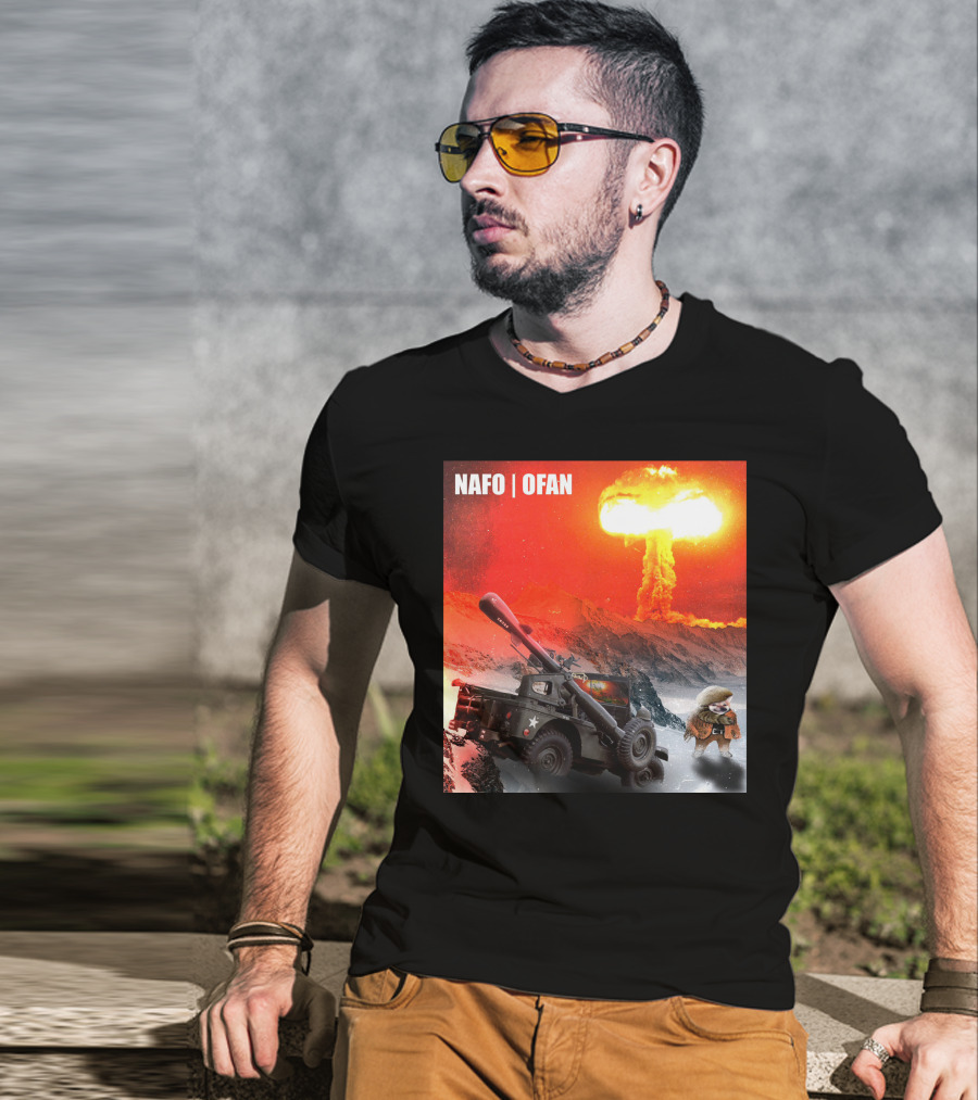 NAFO OFAN Crockett Rocket Explosion Scene T-Shirt
