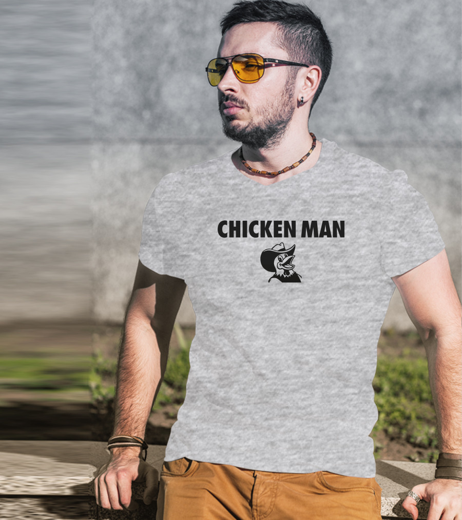 CHICKEN MAN Tydebo24 Cowboy Hat Rooster T-Shirt