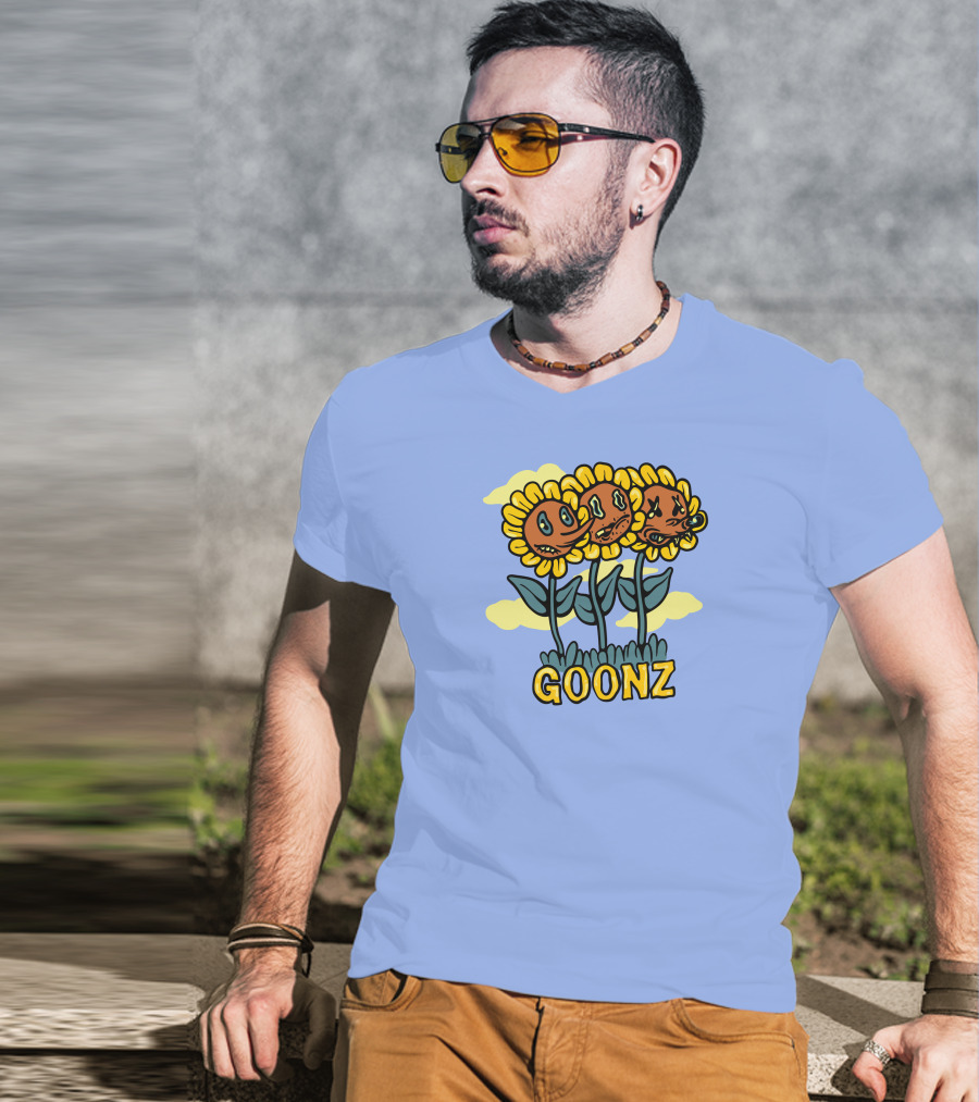 Cryptoon Goonz Flower Goonz Sunflower Faces T-Shirt