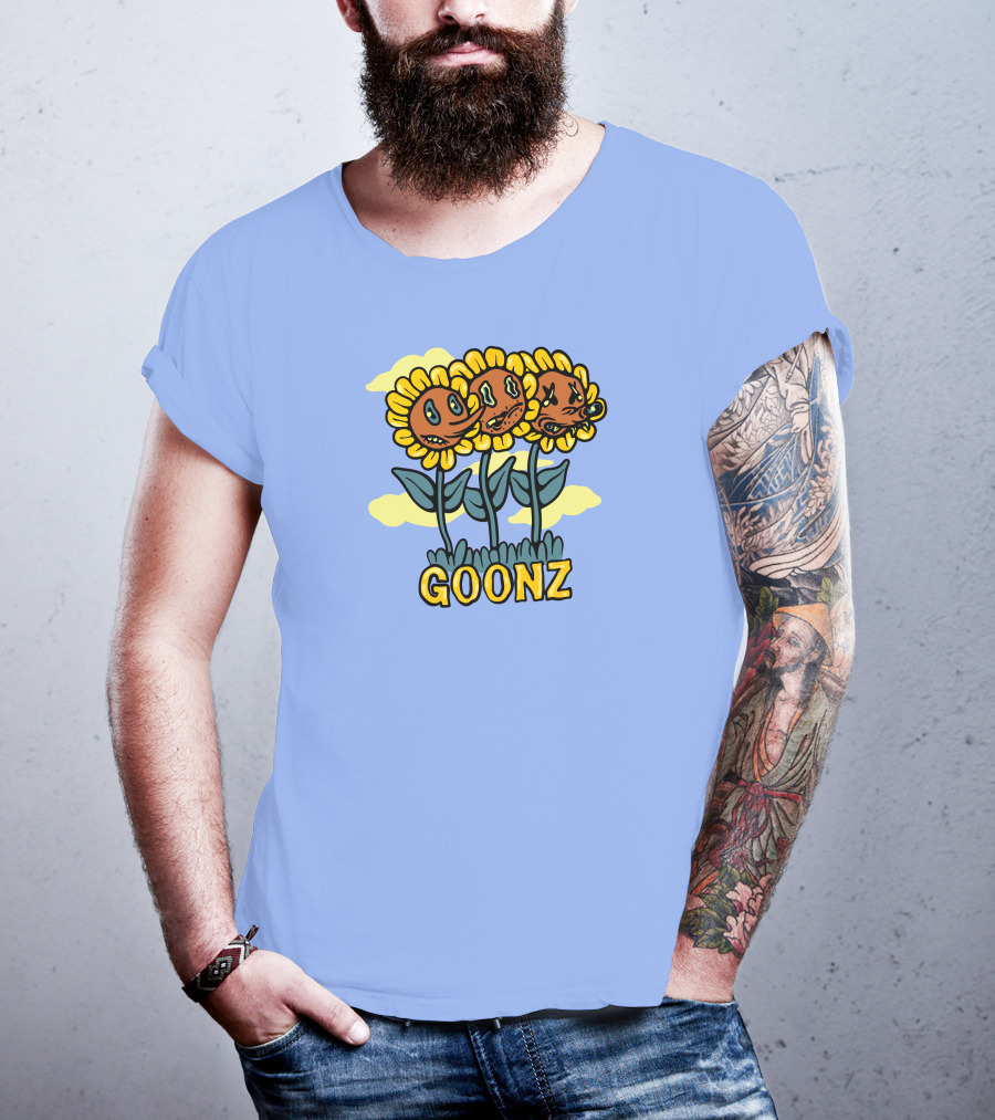 Cryptoon Goonz Flower Goonz Sunflower Faces T-Shirt
