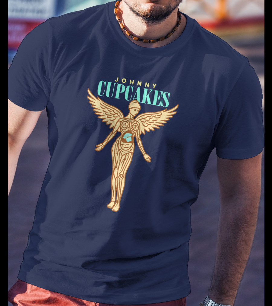 Johnny Cupcakes Winged Anatomical Figure With Cupcake Core T-Shirt