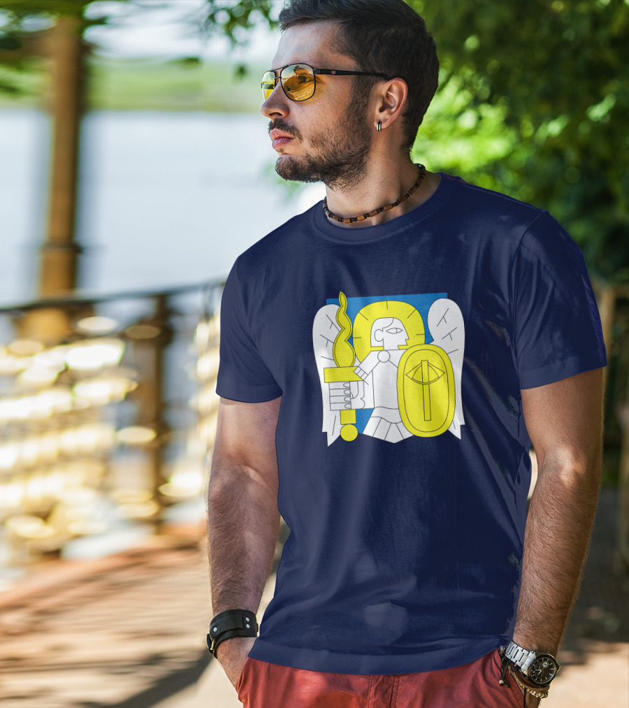 Saint Javelin Archangel Icon Kyiv Merch T-Shirt
