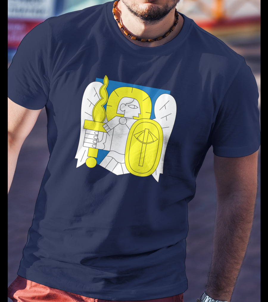 Saint Javelin Archangel Icon Kyiv Merch T-Shirt