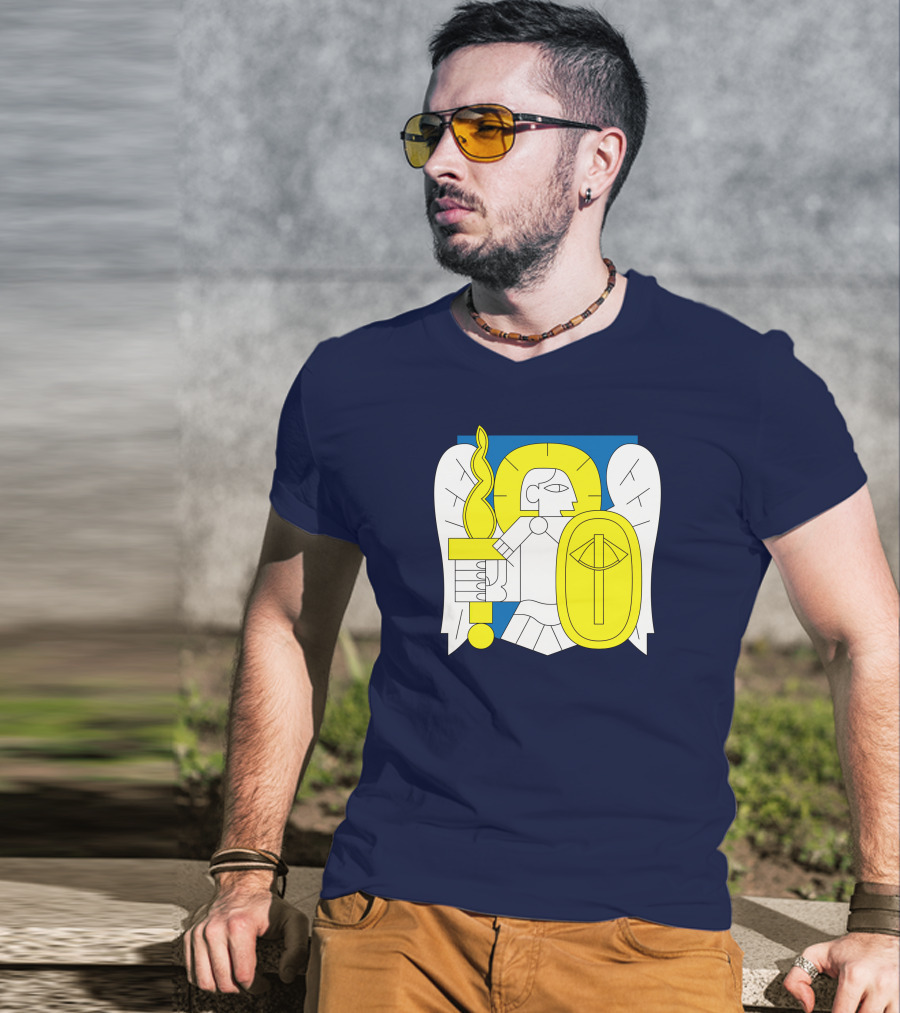 Saint Javelin Archangel Icon Kyiv Merch T-Shirt