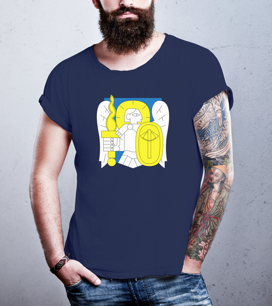 Saint Javelin Archangel Icon Kyiv Merch T-Shirt