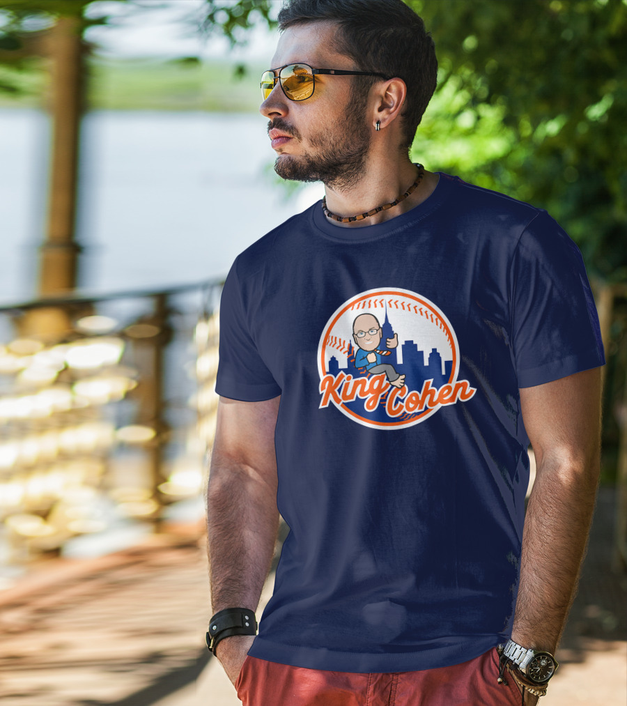 Jomboy Media Store King Cohen New York Baseball Icon Skyline T-Shirt