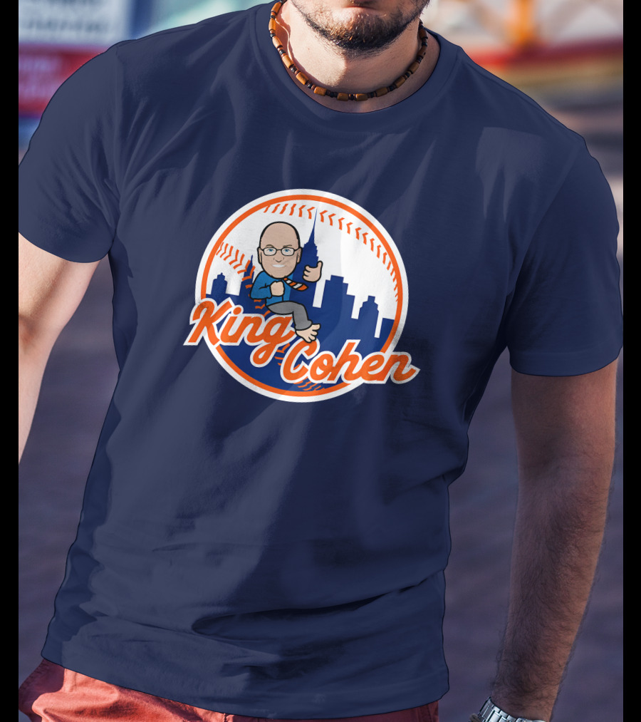 Jomboy Media Store King Cohen New York Baseball Icon Skyline T-Shirt