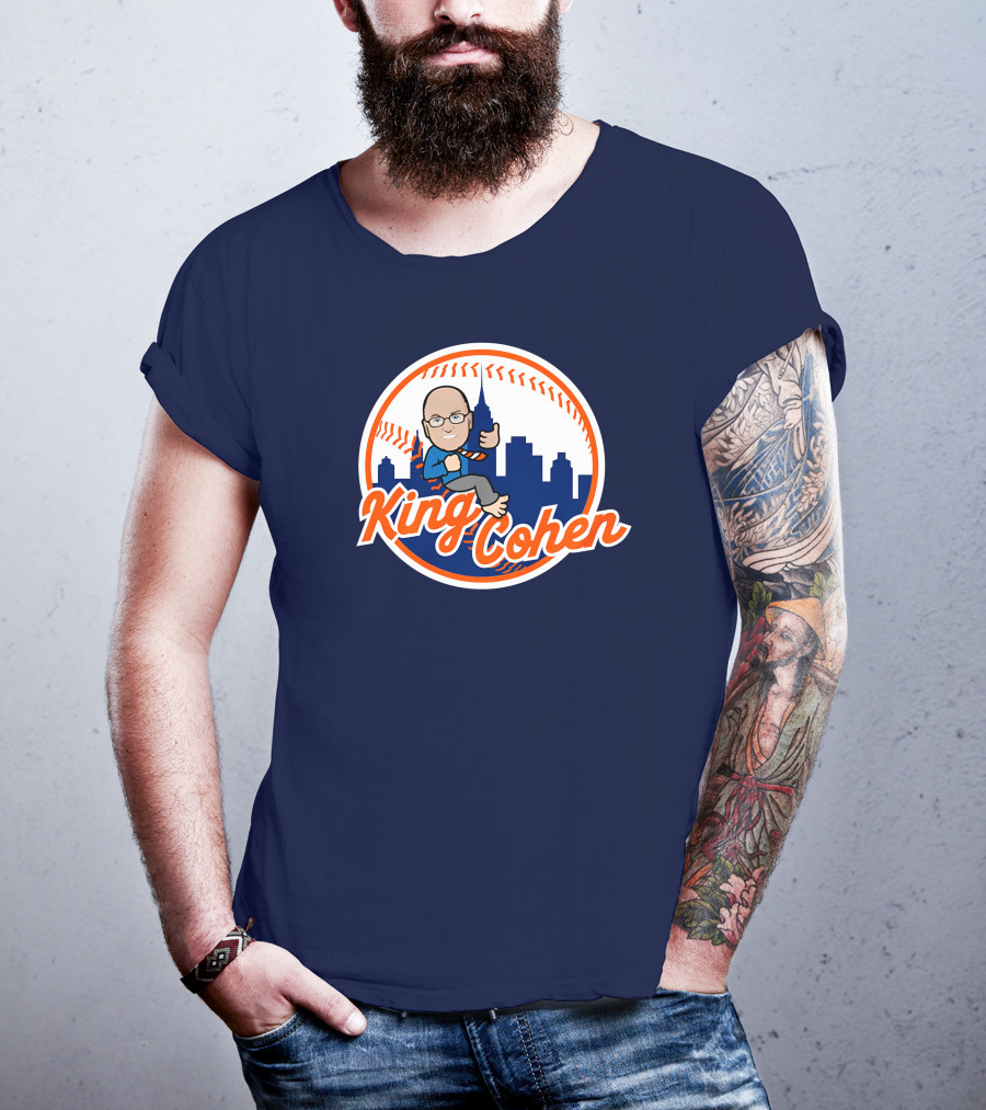 Jomboy Media Store King Cohen New York Baseball Icon Skyline T-Shirt