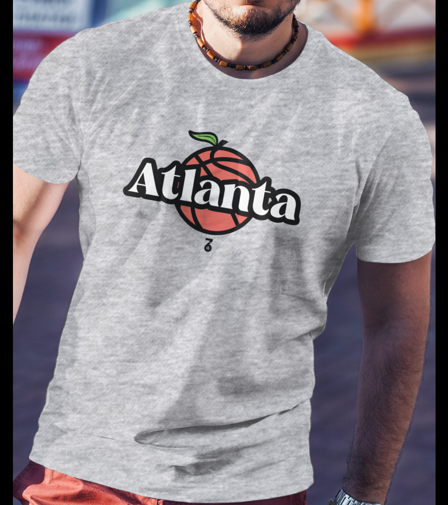 Seven Six Merch Atlanta Peach Basketball T-Shirt