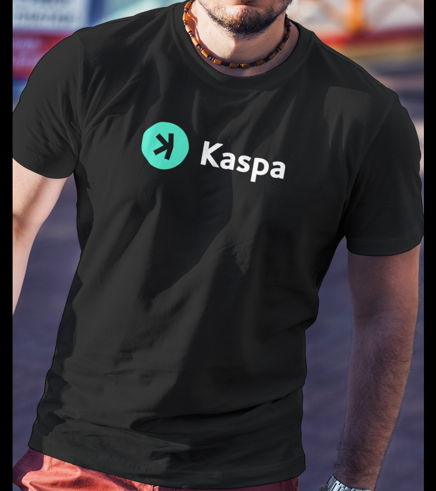 Kaspacurrency Kaspa Logo With Iconic T-Shirt