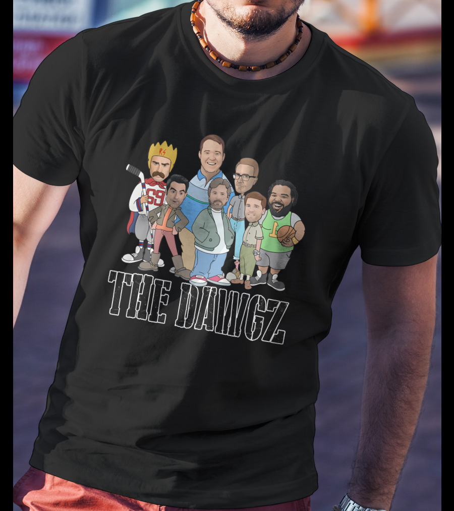 The Dawgz Comedy Crew Characters With Sports And Royalty Elements T-Shirt