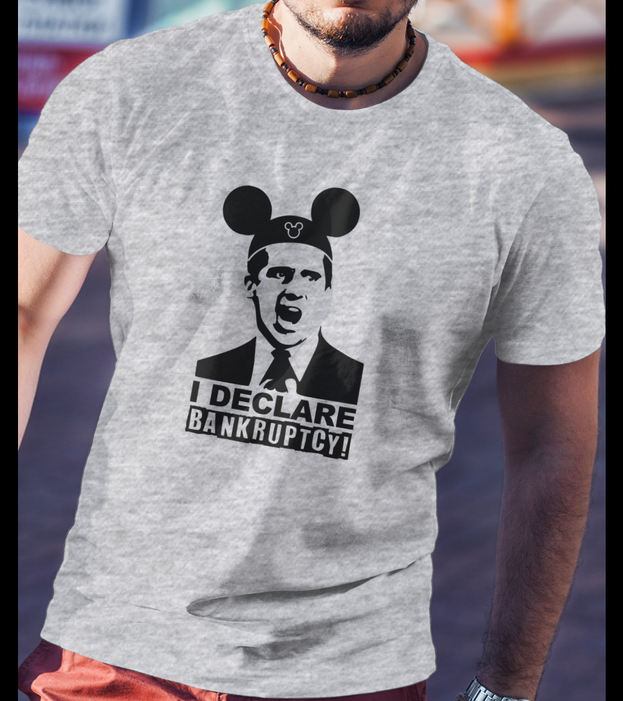 Michael Scott I Declare Bankruptcy Mickey Ears T-Shirt