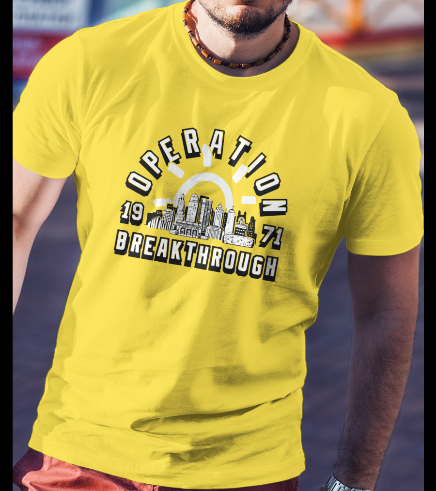 Operation Breakthrough 1971 City Skyline Charlie Hustle Merch T-Shirt