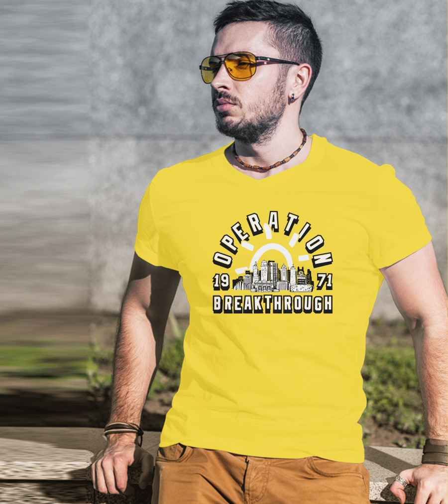 Operation Breakthrough 1971 City Skyline Charlie Hustle Merch T-Shirt