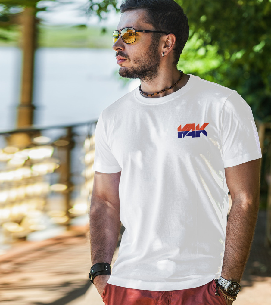 Yak Team Logo Bold Red And Blue T-Shirt