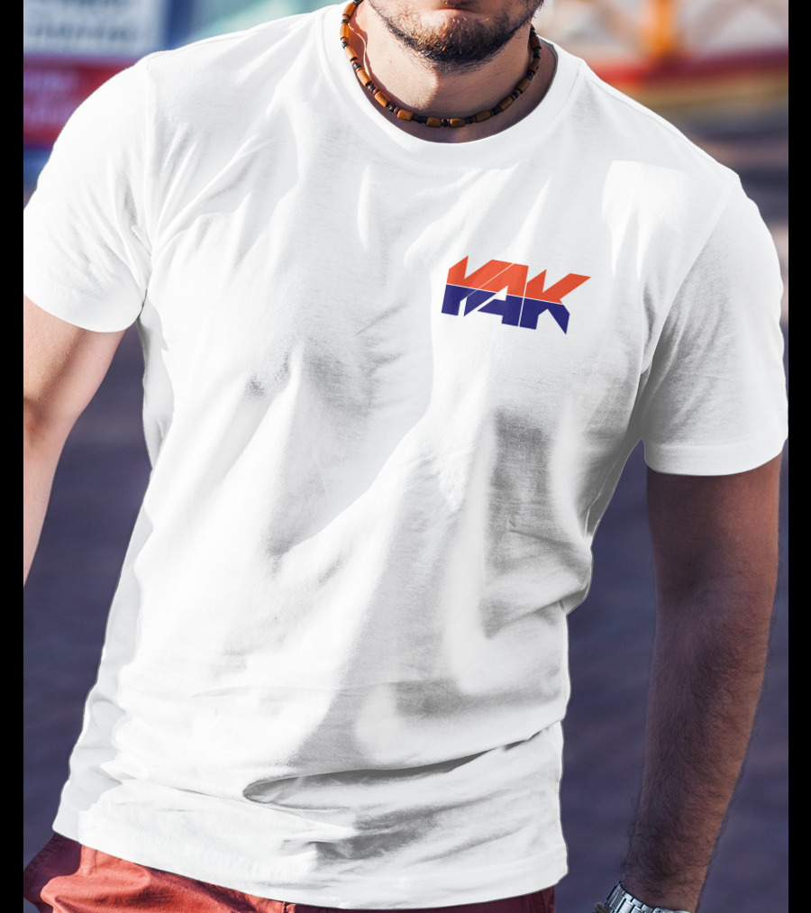 Yak Team Logo Bold Red And Blue T-Shirt