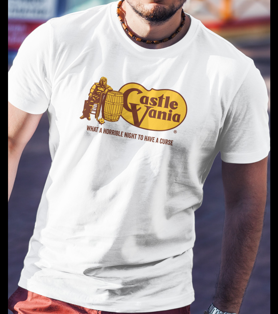 Castlevania What A Horrible Night To Have A Curse Barrel Icon Character T-Shirt