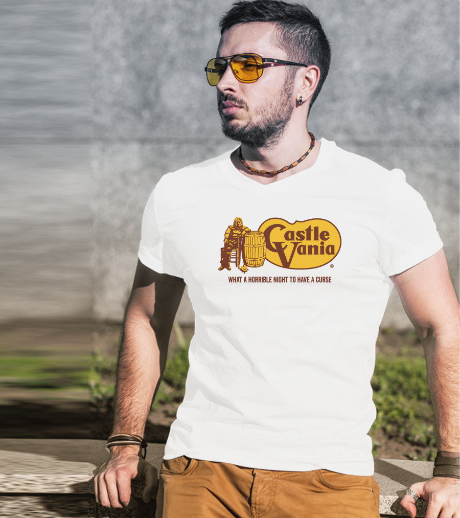 Castlevania What A Horrible Night To Have A Curse Barrel Icon Character T-Shirt