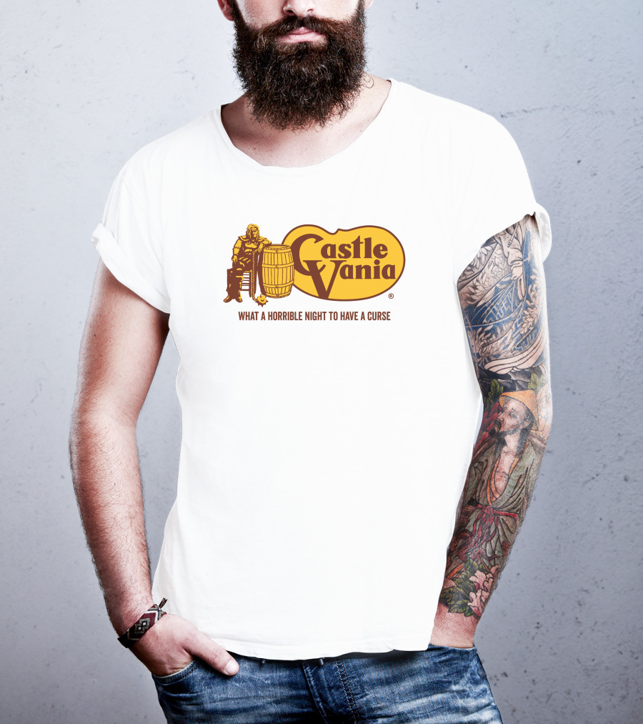 Castlevania What A Horrible Night To Have A Curse Barrel Icon Character T-Shirt